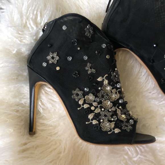 NEW Rupert Sanderson Black Studded Accents Boots - Picture 15 of 16